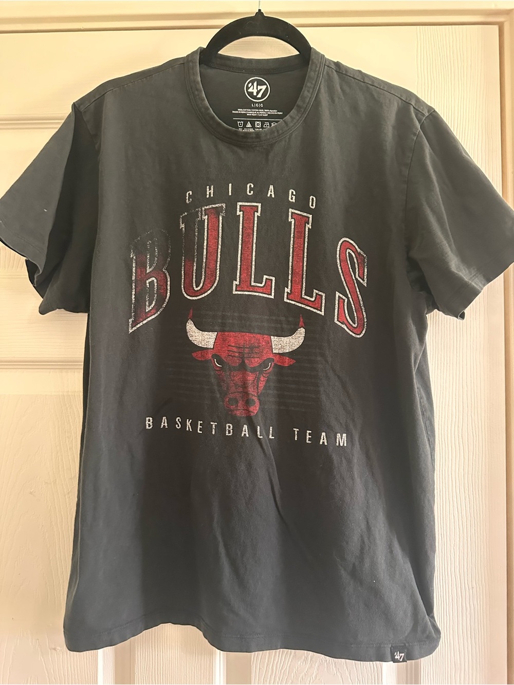 47 Chicago Bulls Black and Red Short Sleeve Tee